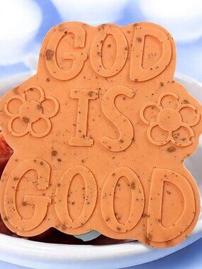 Pineapple mango orange soap handmade 5x3in 7oz shea butter based god is good